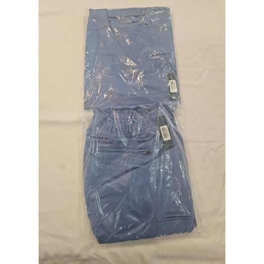 Jaanuu Women's 4-Pocket V-Top & 10-Pocket Scrub Jogger Set (Various Colors)