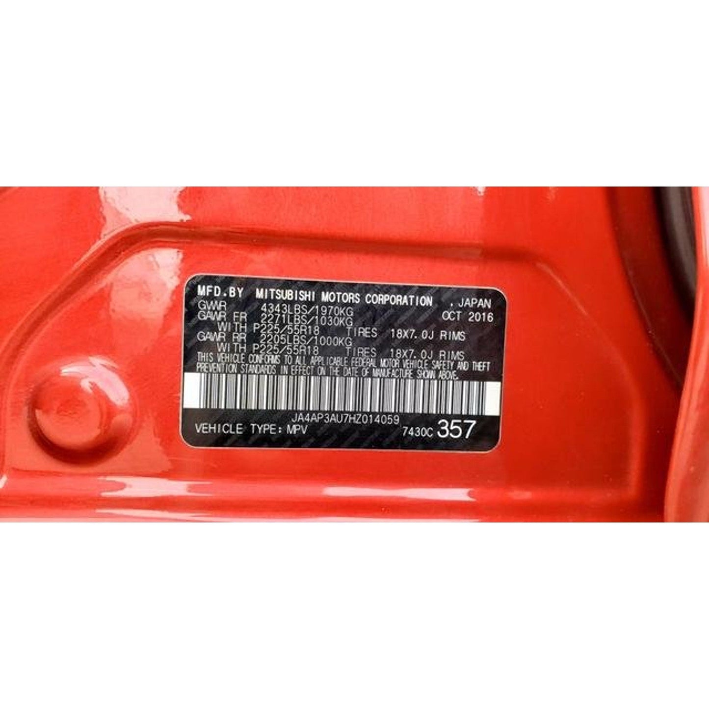 2017 Mitsubishi Outlander Sport LE Sport Utility 4D