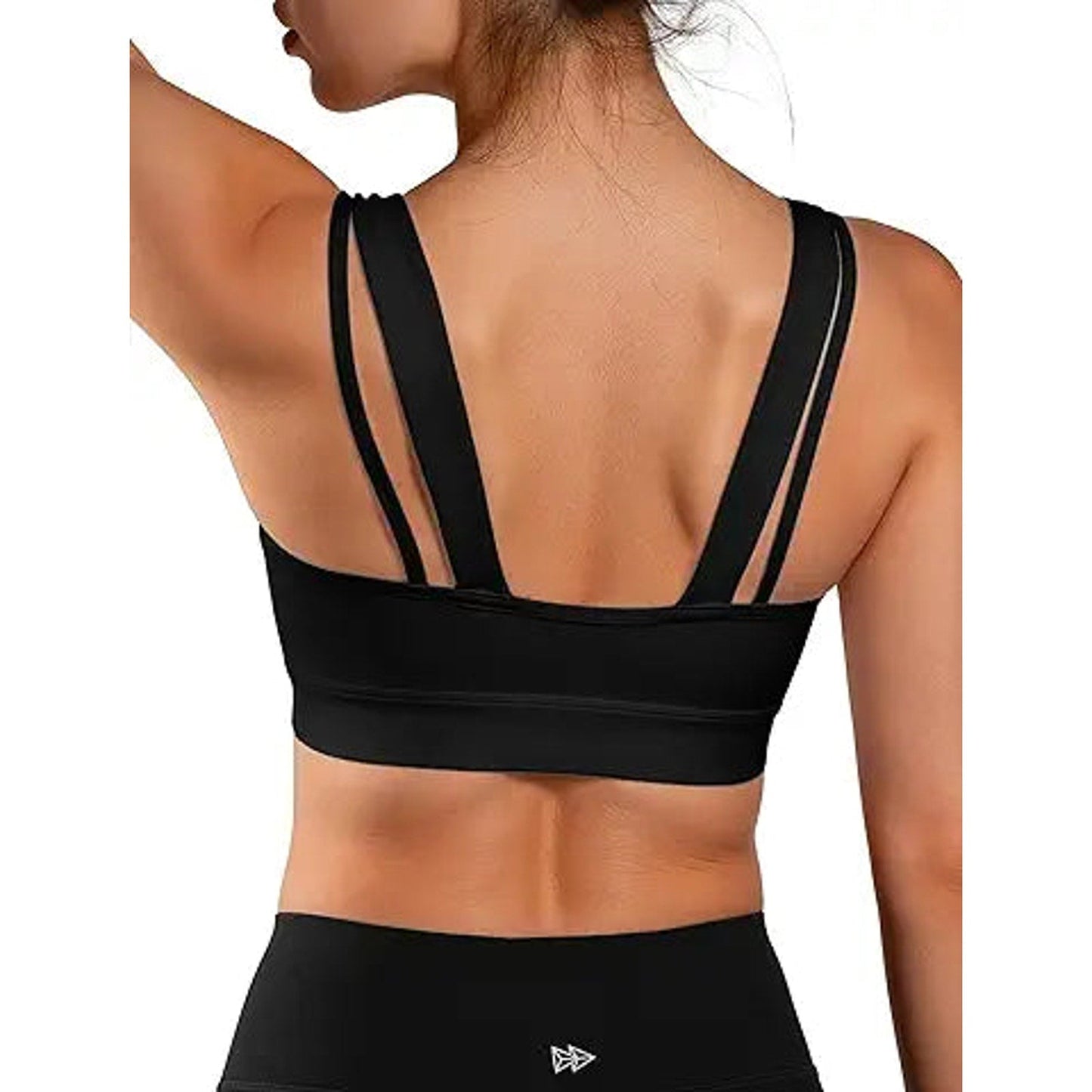 VFUS Sports Bra Adjustable Zip Front High Impact for Women Full Coverage Removable Padded