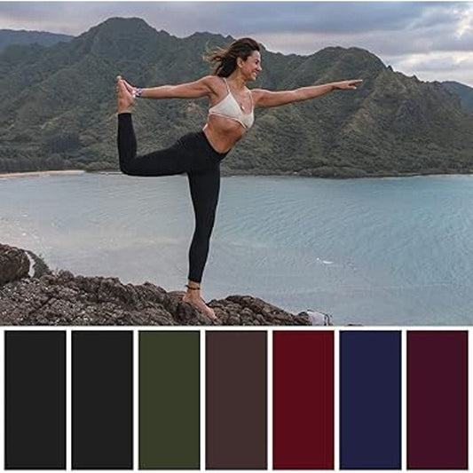 TNNZEET 7 Pack Plus Size Leggings for Women - High Waisted Yoga Pants with Pockets Black L