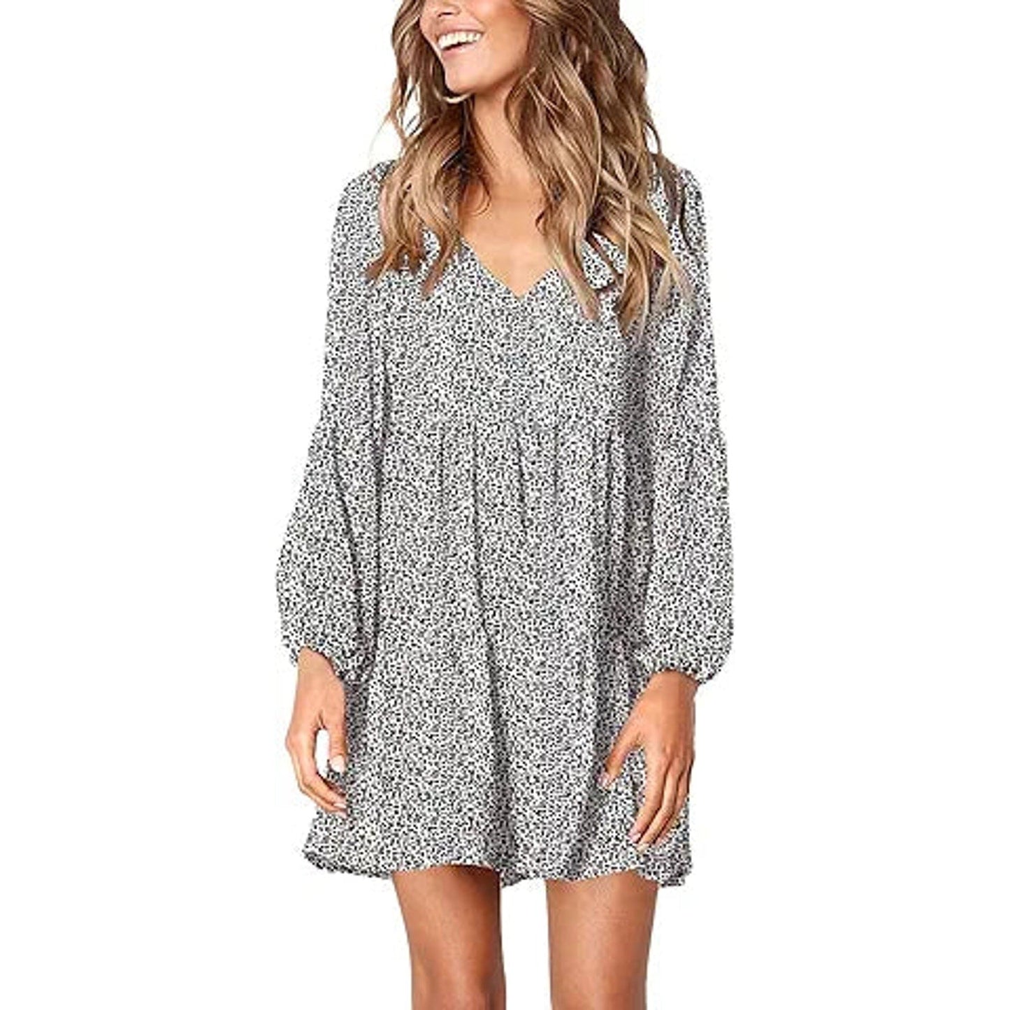 Amoretu Women's Loose Shift Dress Long Sleeve Tunic Dresses for Women, Spring, Summer, 202
