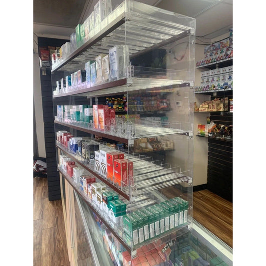 NEW 990 Box Cigarette Display Case Push Tray Commercial Retail Tobacco Auto Feed