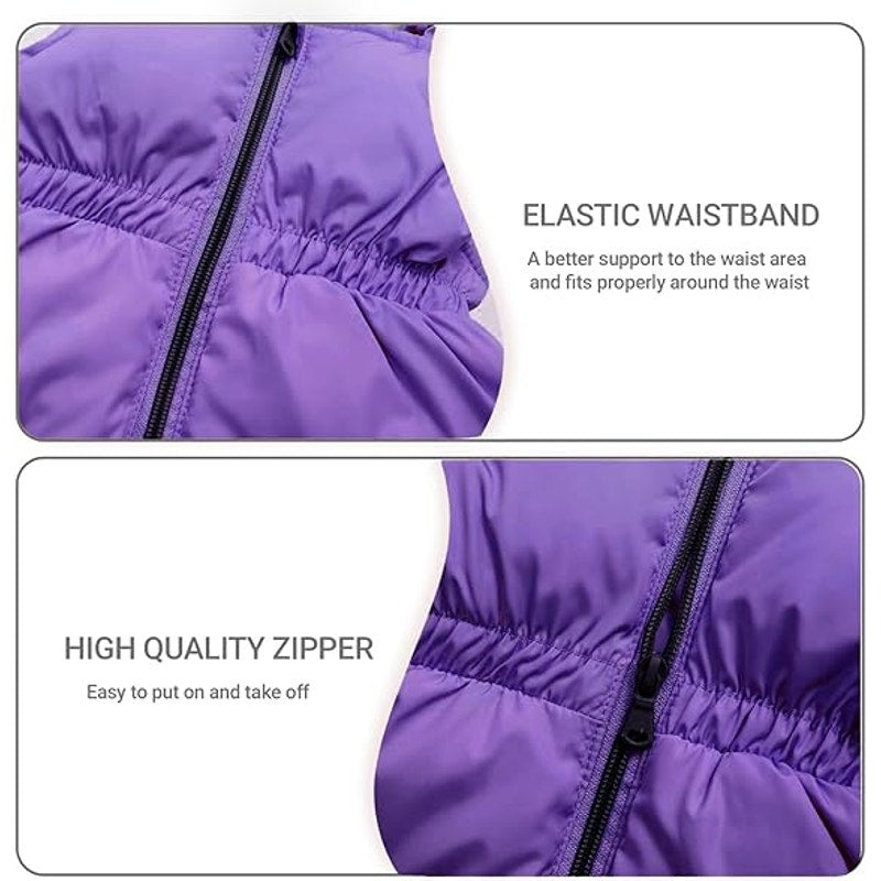 JiAmy Kids Winter Puffer Jacket and Snow Pants 2-Piece Snowsuit Ultralight Skisuit Set Pur