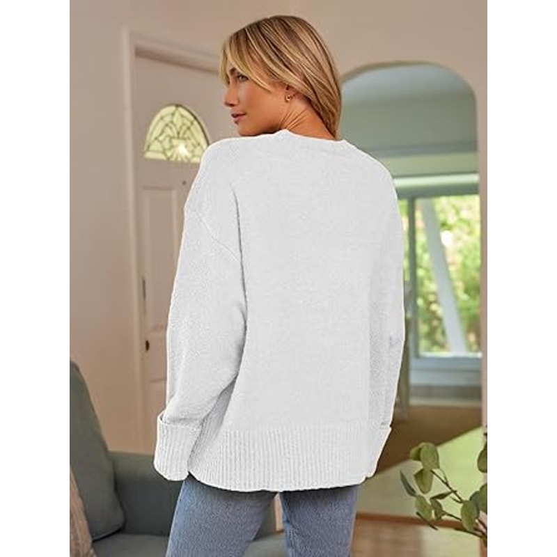 LILLUSORY Oversized Sweater Womens 2024 Fall Fashion Outfits Pullover Long Tunic Old Money