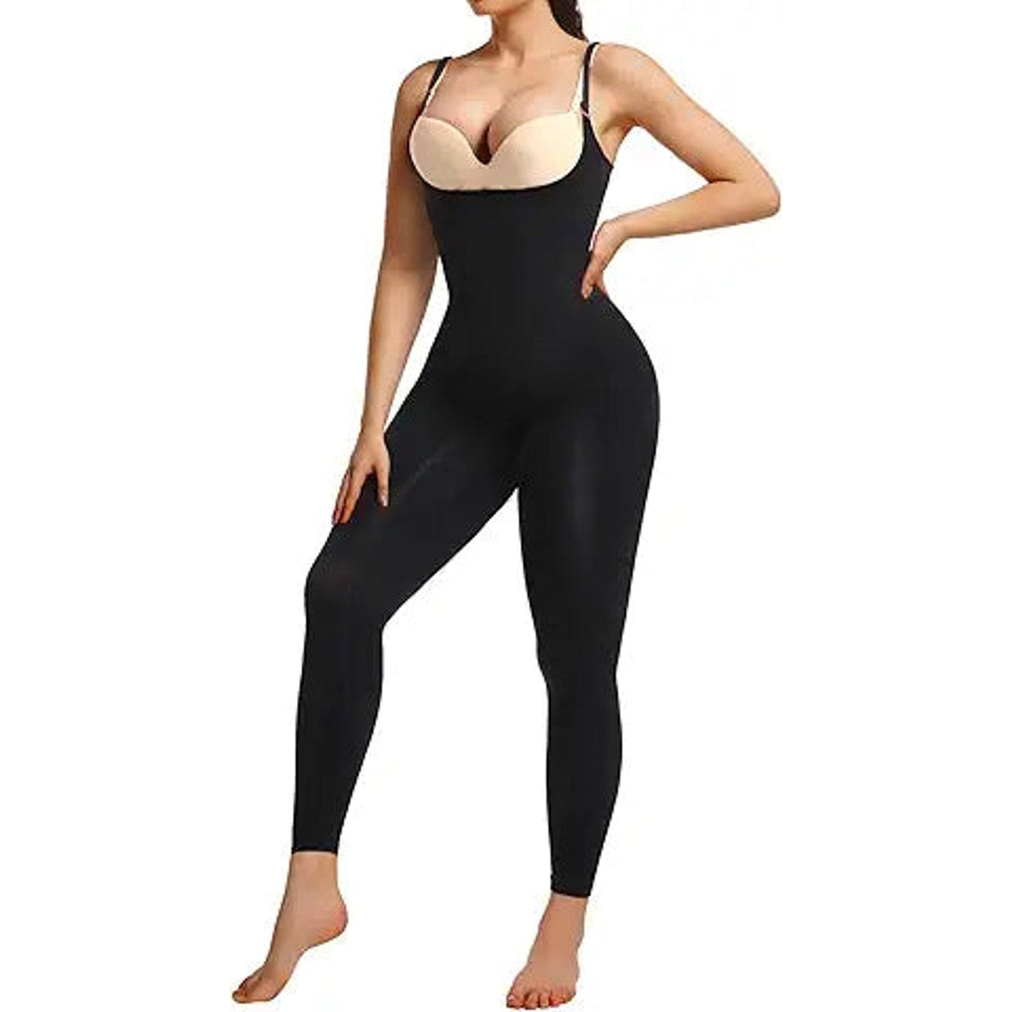 SHAPERX Women's Tummy Control Shapewear Leggings High Waisted Full Body Seamless Shaper Bo