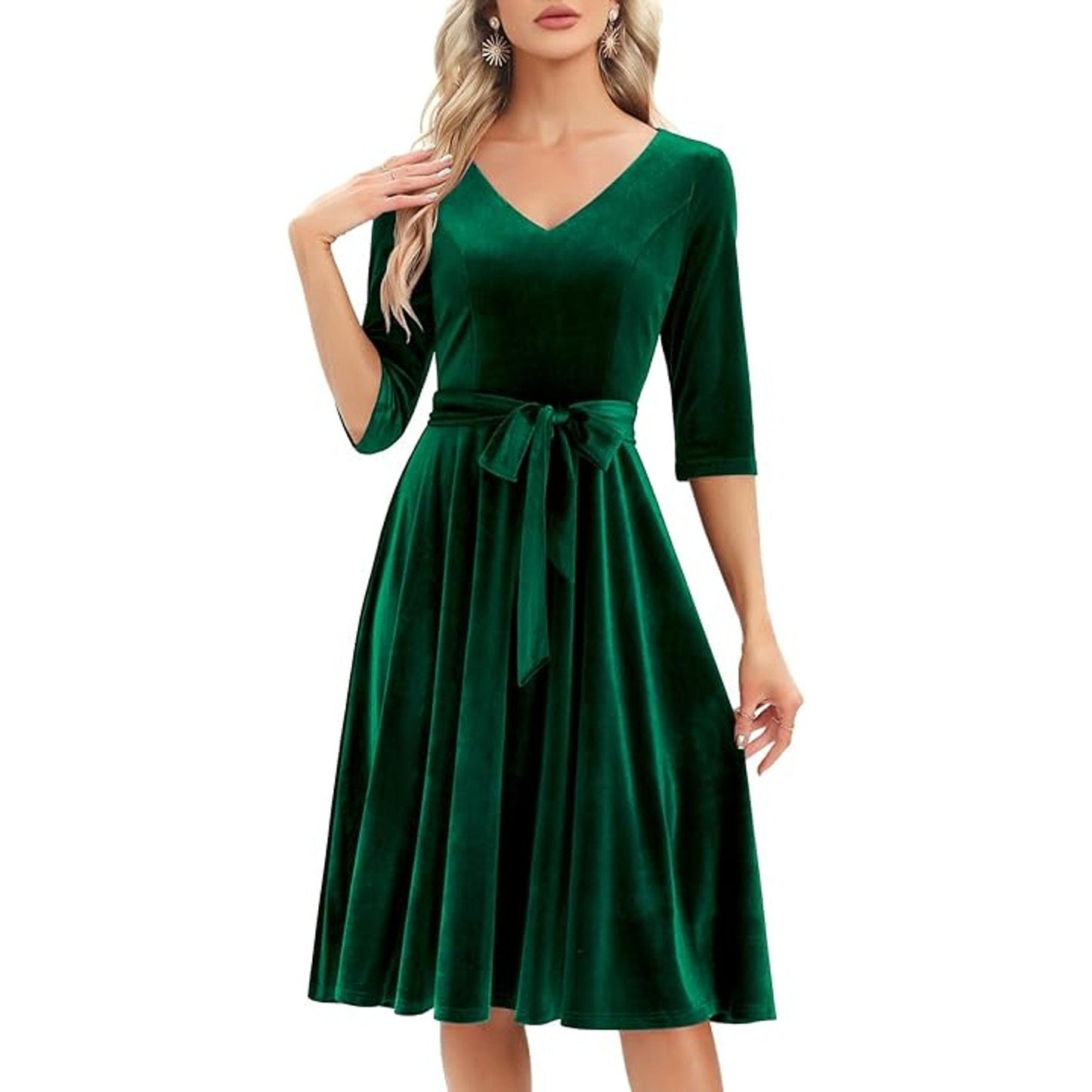 Bbonlinedress Green Velvet Cocktail Dress Christmas Prom Holiday Party Velvet Formal Weddi
