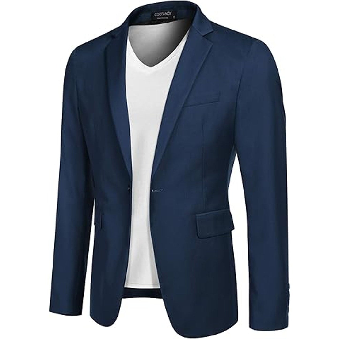 COOFANDY Mens One Button Sport Coat Regular Fit Casual Blazer Jacket Formal Dress Jacket B