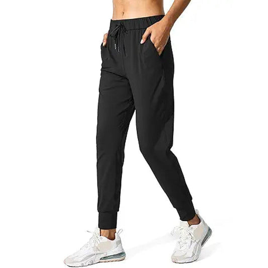 SANTINY Women's Joggers Pants Pockets Drawstring Running Sweatpants for Women Lounge Worko