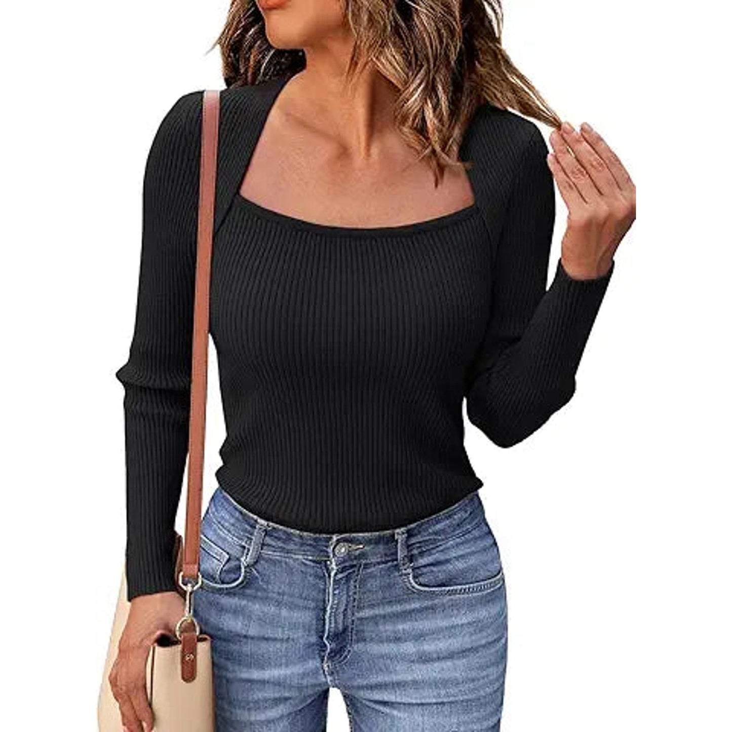 LILLUSORY Sweaters for Women Fall Outfits 2024 Long Sleeve Shirts for Women Knit Pullover