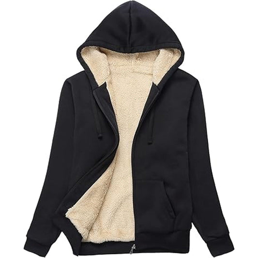 SWISSWELL Hoodies for Women Winter Fleece Sweatshirt - Full Zip Up Lined Jacket
