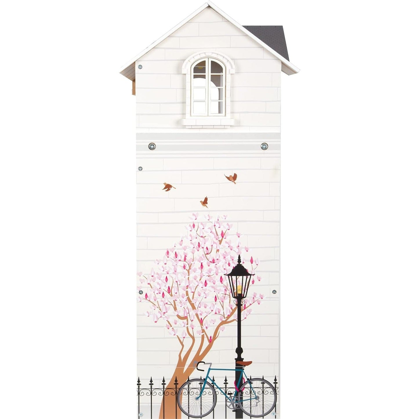 Small Foot Wooden Toys Urban Villa Doll House Playset Collection Designed for Children Ages 3+ Years, Gray