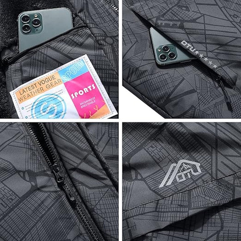 OTU Men's Waterproof Ski Jacket Snowboarding Windbreaker