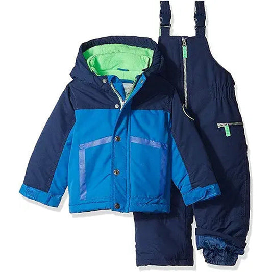 Carter's Baby Boys Heavyweight 2-Piece Skisuit Snowsuit, house blue/current navy, 24MO