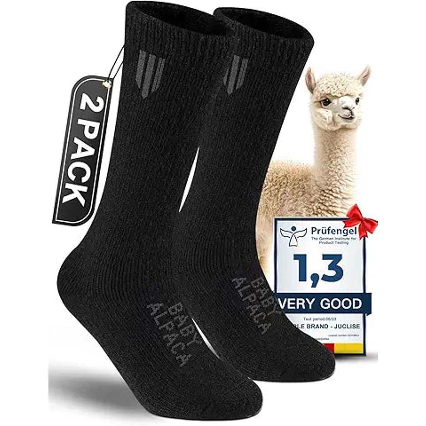 Alpaca Boot Socks for Men and Women, Moisture Wicking, Temperature Regulating, Hiking, Run