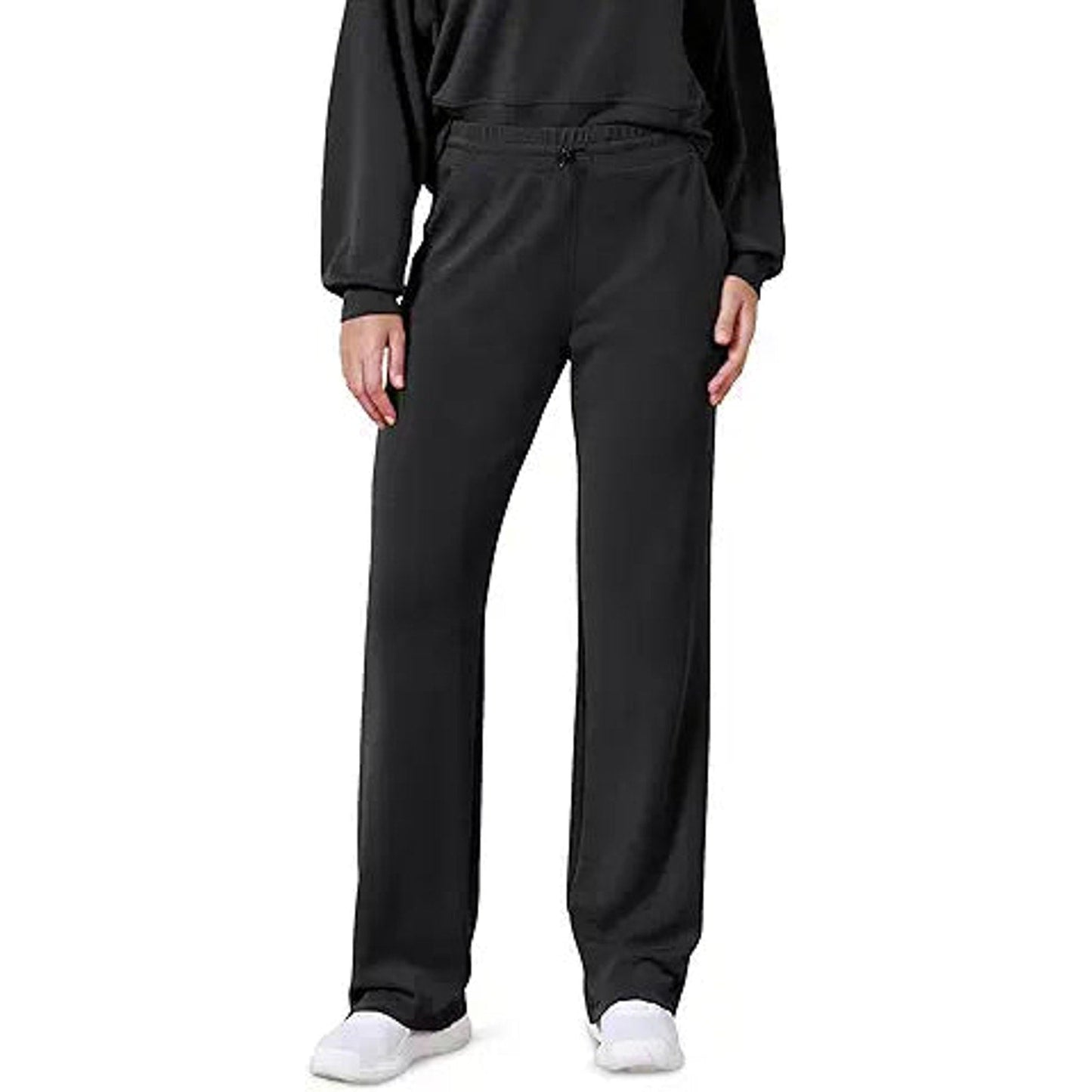 ODODOS Women's Modal Soft Wide Leg Pants with Pockets Adjustable Shockcord