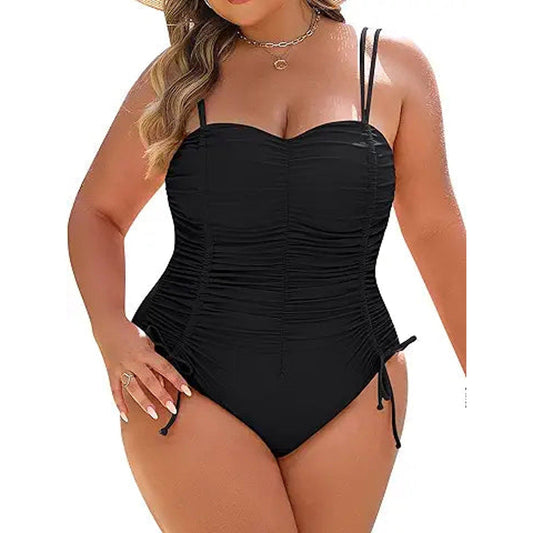 Blooming Jelly Women Plus Size One Piece Swimsuit Tummy Control Bathing Suit Ruched Drawst
