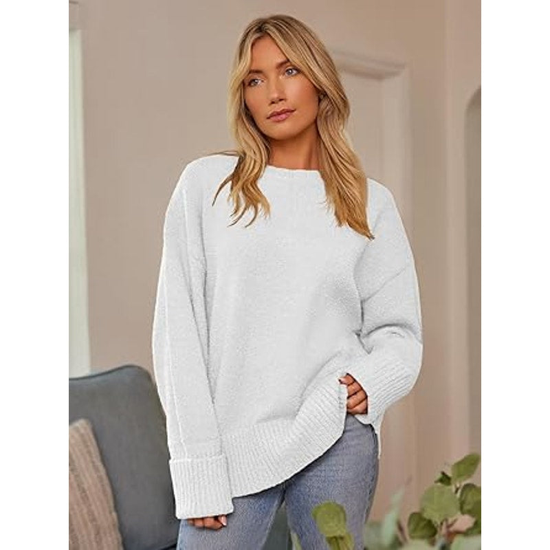 LILLUSORY Oversized Sweater Womens 2024 Fall Fashion Outfits Pullover Long Tunic Old Money