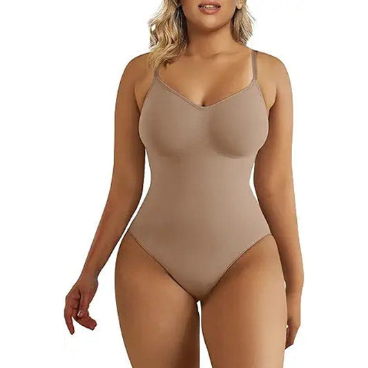 SHAPERX Bodysuit for Women Tummy Control Shapewear Seamless Sculpting Thong Body Shaper Ta