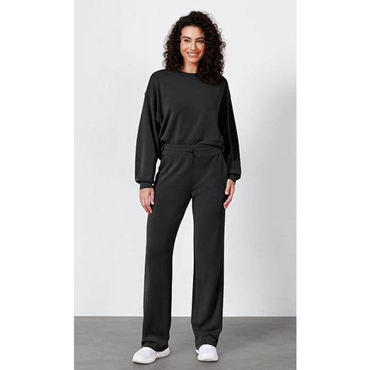 ODODOS Women's Modal Soft Wide Leg Pants with Pockets Adjustable Shockcord