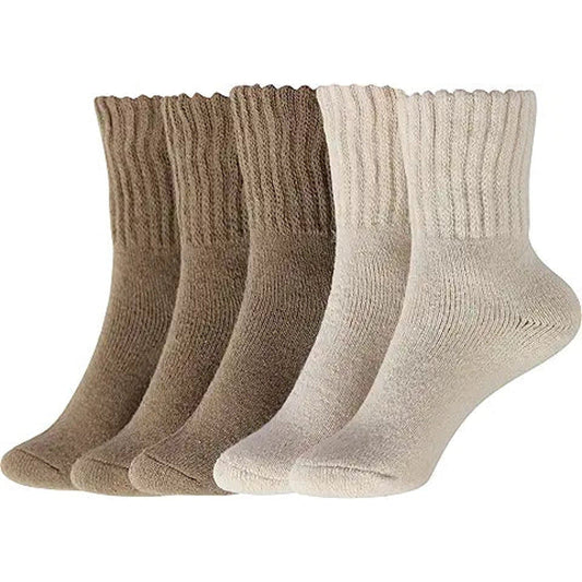 BomKinta Women Winter Solid Boots Socks Thick Warm Wool Socks Cozy Crew Socks for Women Ch