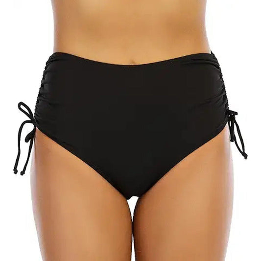 Vogueric Women's Bikini Bottoms Banded Swimsuit Bottom Full Coverage Ruched Swim Bottoms M