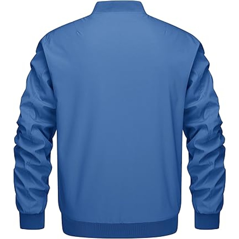 KEFITEVD Military Jackets for Men Lightweight Quilted Bomber Jacket Windproof Casual Jacke