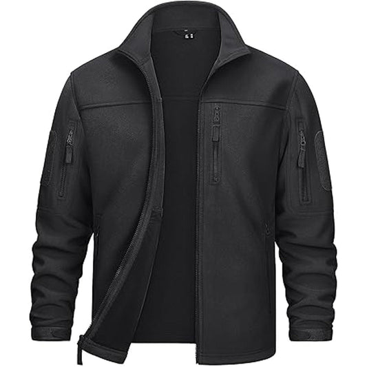 KEFITEVD Mens Fleece Jacket Winter Jackets Warm Jackets Military Jackets Fleece Jackets Ta