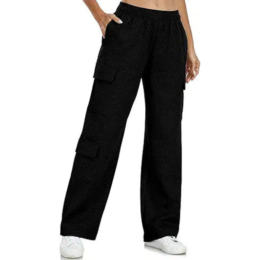 Inno 28" 31" 34" 36" Womens Cargo Sweatpants Y2K Casual Baggy Wide Leg Pants Cotton Jogger