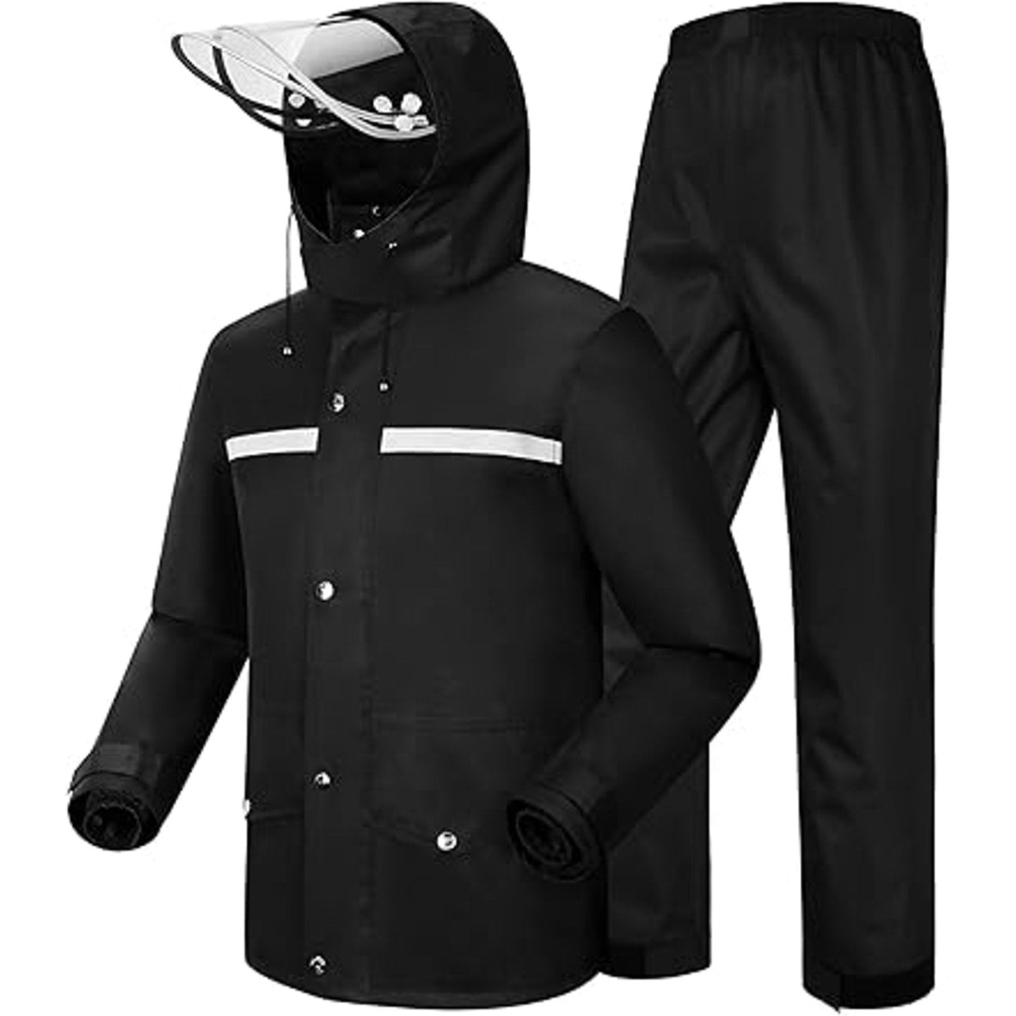 iCreek Rain Suit Waterproof Jacket and Trouser Suit Raincoat for Men and Women Outdoor All