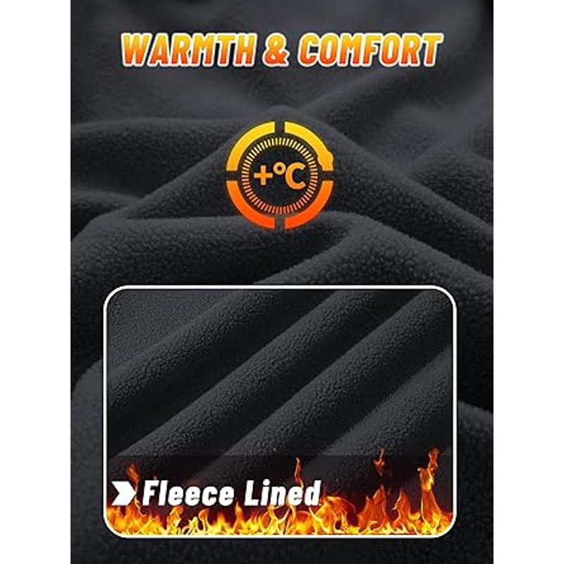 KEFITEVD Mens Fleece Jacket Winter Jackets Warm Jackets Military Jackets Fleece Jackets Ta