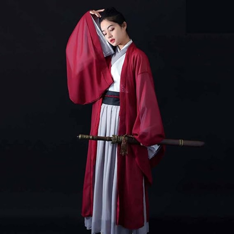Chinese Ancient Swordman Kungfu Suit Traditional Hanfu Cloth
