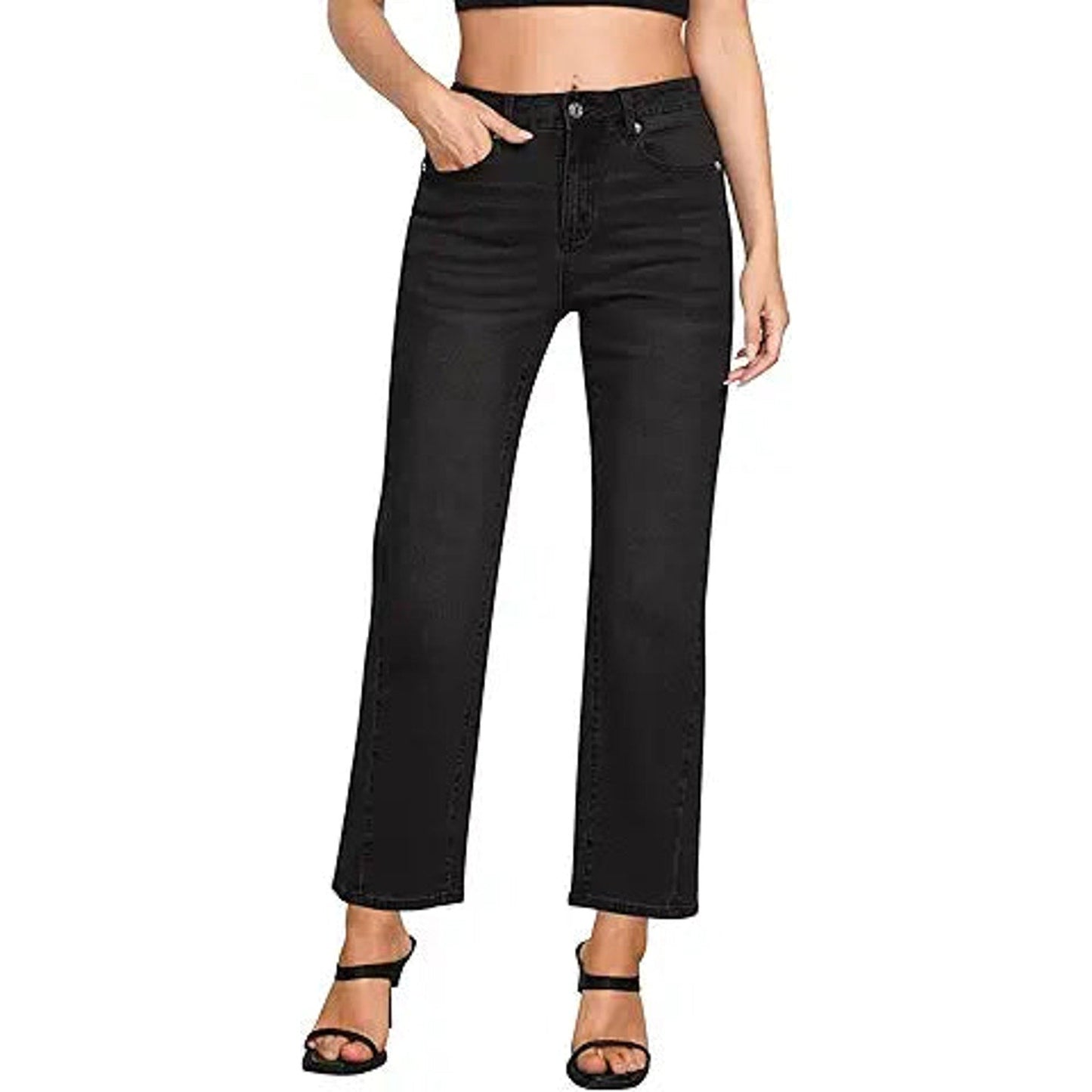 GRAPENT Pants Women Womens Ankle Pants with Forward Seams Mom Jeans High Waisted Stretchy