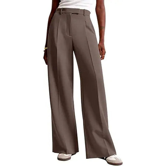 NIMIN Women Wide Leg Pants High Waisted Dressy Work Office Trousers Business Casual Palazz