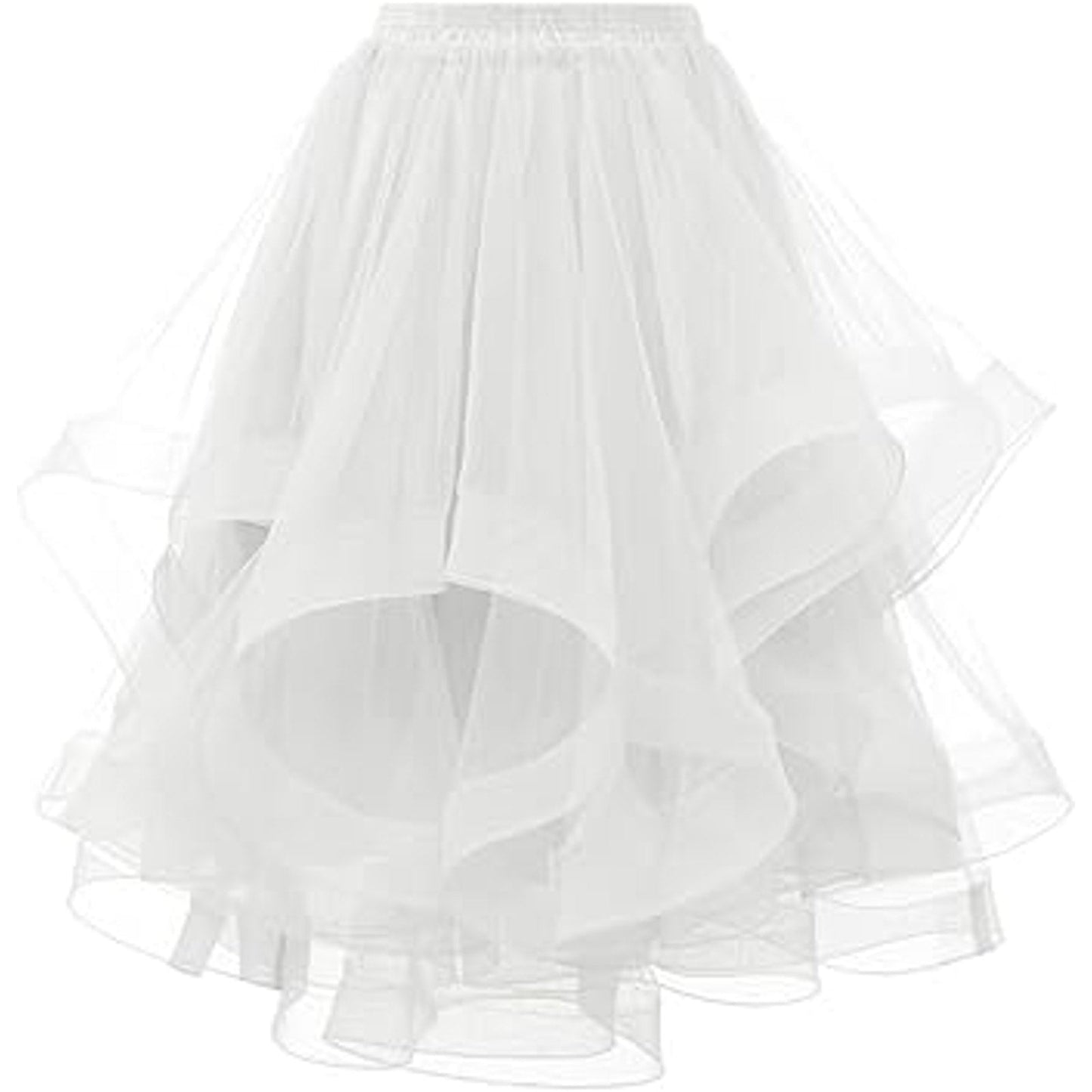 DRESSTELLS Tulle Skirts for Women, A Line Elastic Waist