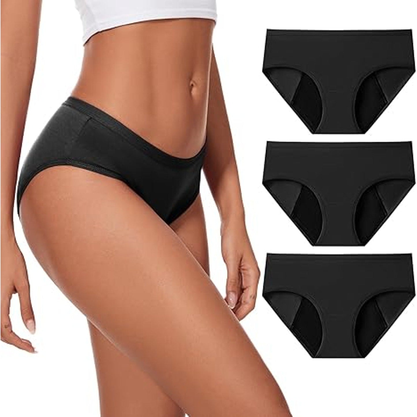 ALLBASE Period Underwear for Women Heavy Flow Everdries Leakproof Ladies Underwear Protect