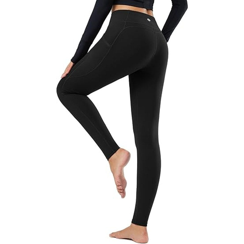 BALEAF Women's Fleece Lined Leggings Thermal Warm Winter Tights High Waisted Thick Yoga Pa