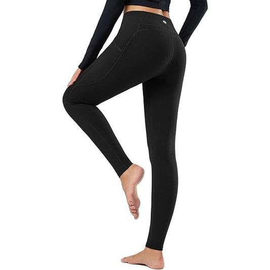 BALEAF Women's Fleece Lined Leggings Thermal Warm Winter Tights High Waisted Thick Yoga Pa