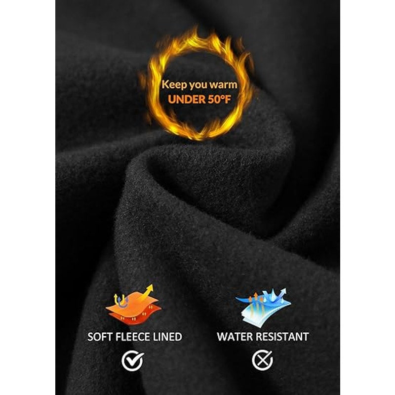 BALEAF Women's Fleece Lined Leggings Thermal Warm Winter Tights High Waisted Thick Yoga Pa