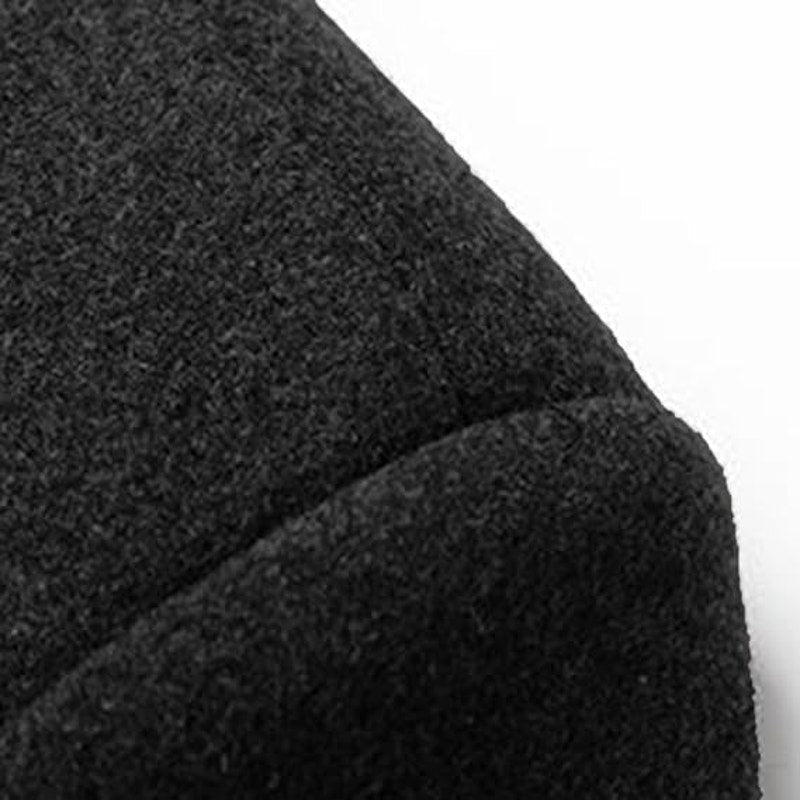 Lu's Chic Men's Single Breasted Trench Coat Warm Dress