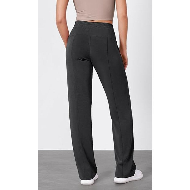 ODODOS Women's Modal Soft Wide Leg Pants with Pockets Adjustable Shockcord
