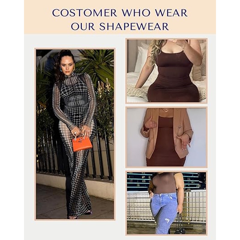 SHAPELLX Shaper Shorts Seamless High Waist Shape Shorts Women's Tummy Control Thigh Contro