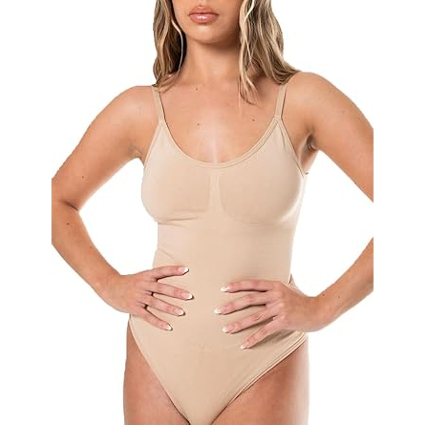 HeyShape - Women's Seamless Tummy Control Shapewear Bodysuit – Sculpting Tank-Style Snat