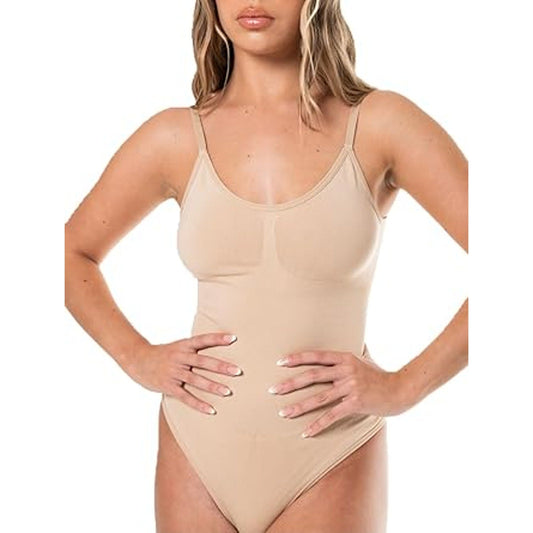HeyShape - Women's Seamless Tummy Control Shapewear Bodysuit – Sculpting Tank-Style Snat