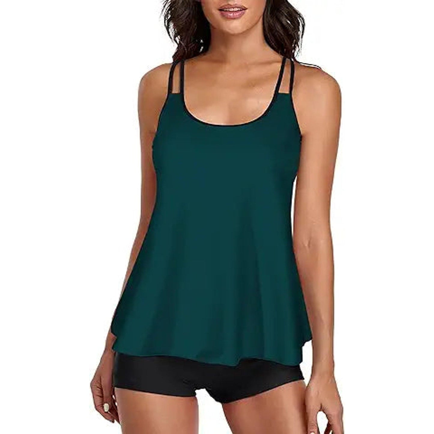 Urchics Womens 2025 Tankini Swimsuits Tummy Control Flowy Swimwear Two Piece Bathing Suits