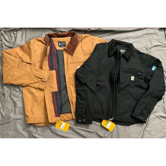 Carhartt Men Detroit Jacket Duck Blanket + Hooded- Relaxed Fit ( Various Colors)