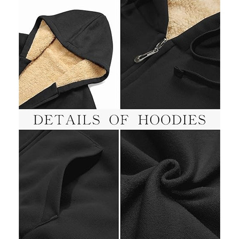 SWISSWELL Hoodies for Women Winter Fleece Sweatshirt - Full Zip Up Lined Jacket