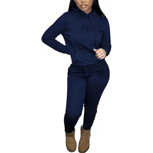 Nimsruc Two Piece Outfits for Women Casual Sweatsuits Set Long Sleeve Hoodie Tracksuit Mat