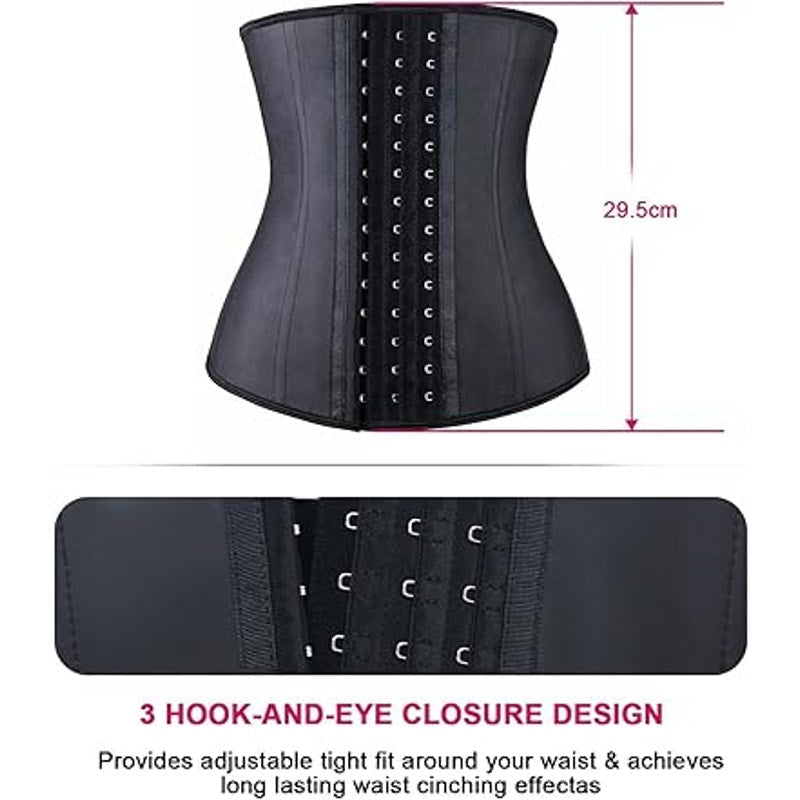 YIANNA Waist Trainer for Women Tummy Control Latex Underbust Waist Cincher Corset Sport Gi