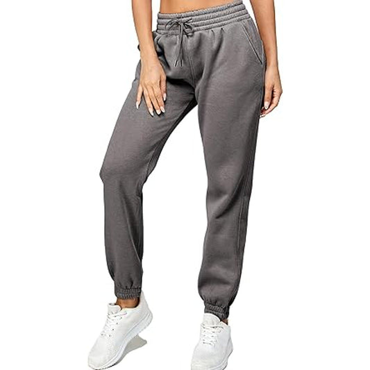 IUUI Sweatpants for Women High Stacked Waist Fleece Womens