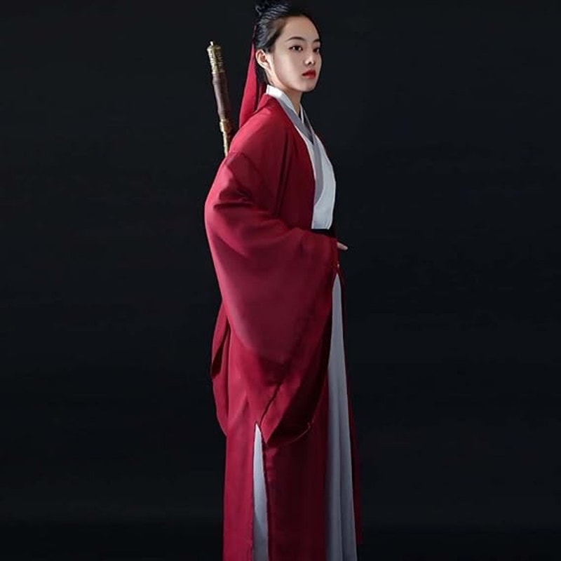 Chinese Ancient Swordman Kungfu Suit Traditional Hanfu Cloth
